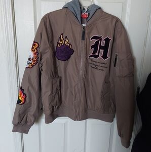Ring of Fire Hooded Patched Flight Jacket SzM